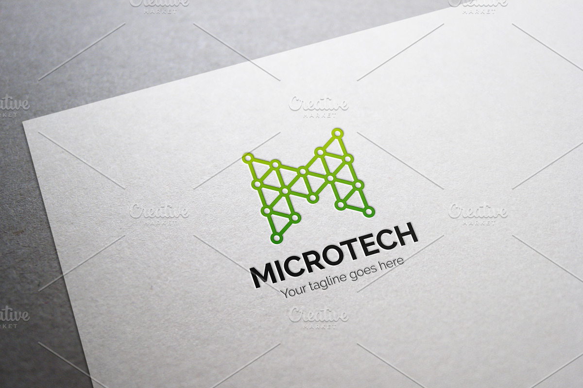 Microtech Letter M Logo, a Branding & Logo Template by XpertgraphicD