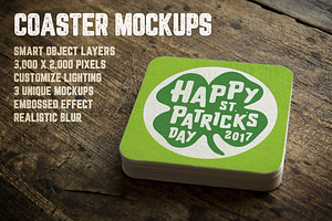 Coaster Mockups Volume 1