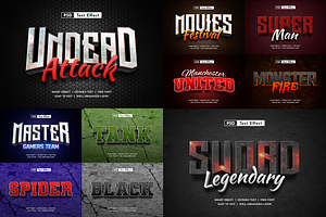 Medieval 3D Editable Text Effect