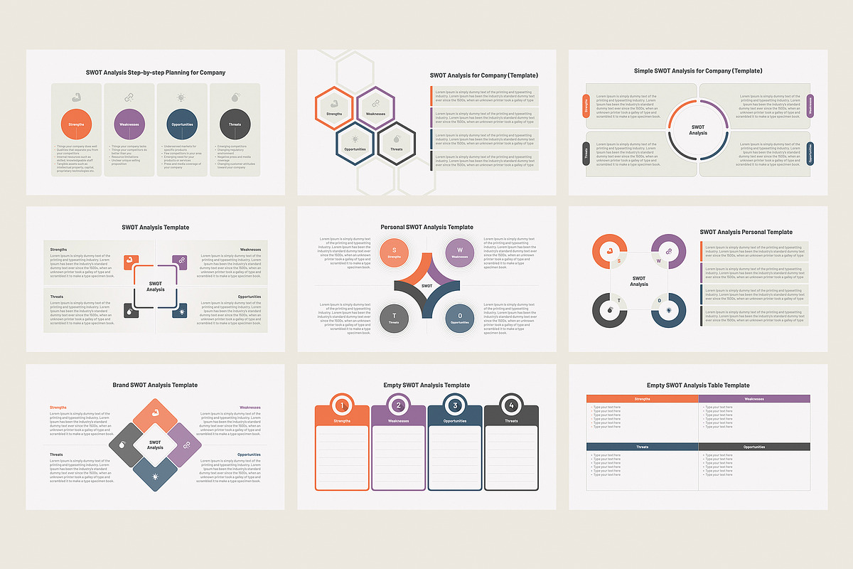 SWOT Analysis for PowerPoint, a Presentation Template by HiSlide.io (Photo 3 of 4)