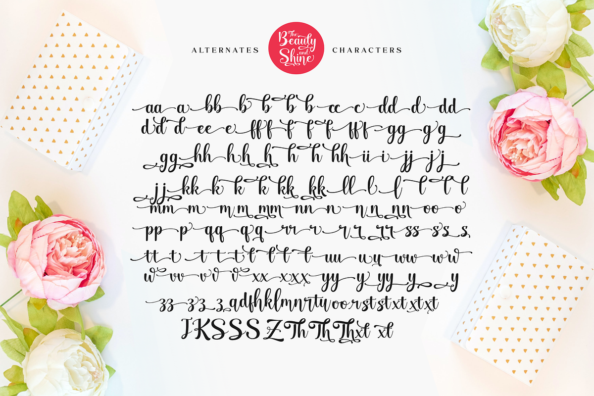 Beauty & Shine / Pretty Script, a Script Font by Java pep (Photo 15 of 15)