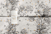 Toile Black and White Floral Pattern, a Pattern Graphic by paper aesthetic (Thumbnail 7 of 10)