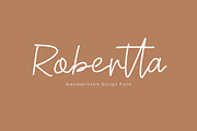 Robertta Handwriting Script Font, a Script Font by NTC Graphic (Thumbnail 1 of 9)