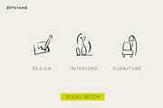 Interior Designer Architect Icons, an Outline Icon by CreativeWilderness (Thumbnail 6 of 11)