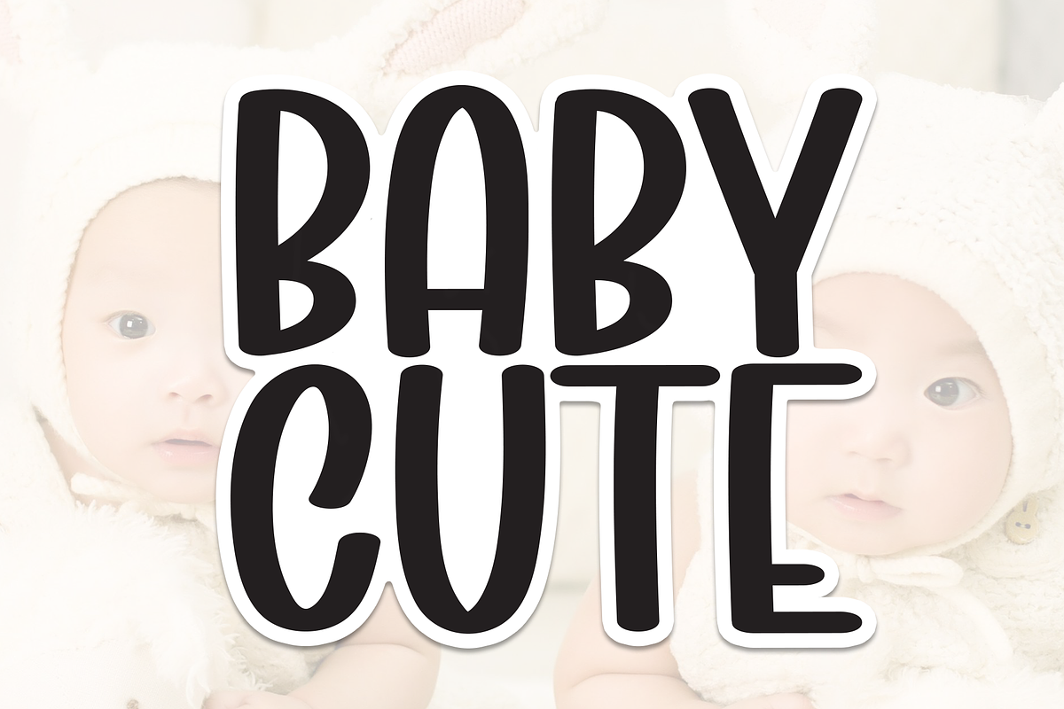Baby Cute | Script Font, a Script Font by Scratchones (Photo 1 of 8)