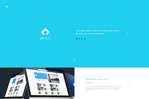 upFolio - minimal portfolio psd
