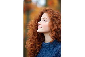 Profile of a Young Woman with Red, a Beauty & Fashion Photo by Lermont51