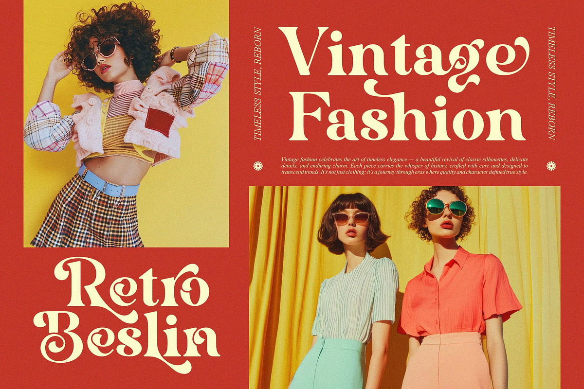 Saglary || Vintage Retro Serif Font, a Serif Font by Ermedia Studio (Photo 2 of 10)