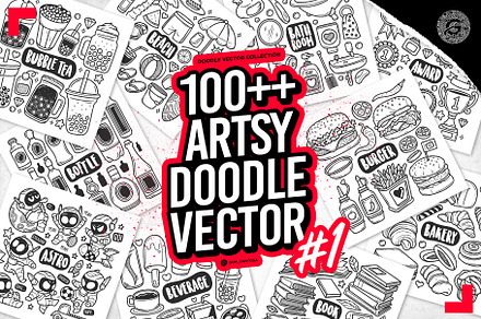 Artsy Random Doodle #1, an Object Graphic by Gohsantosa