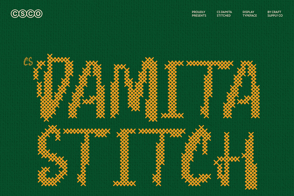 CS Damita Stitched, a Handwritten Font by Craft Supply Co. (Photo 1 of 8)