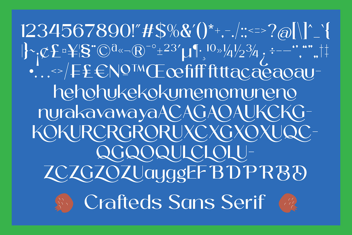 Crafteds A Modern Sans Serif, a Sans Serif Font by AmorfaType (Photo 5 of 11)