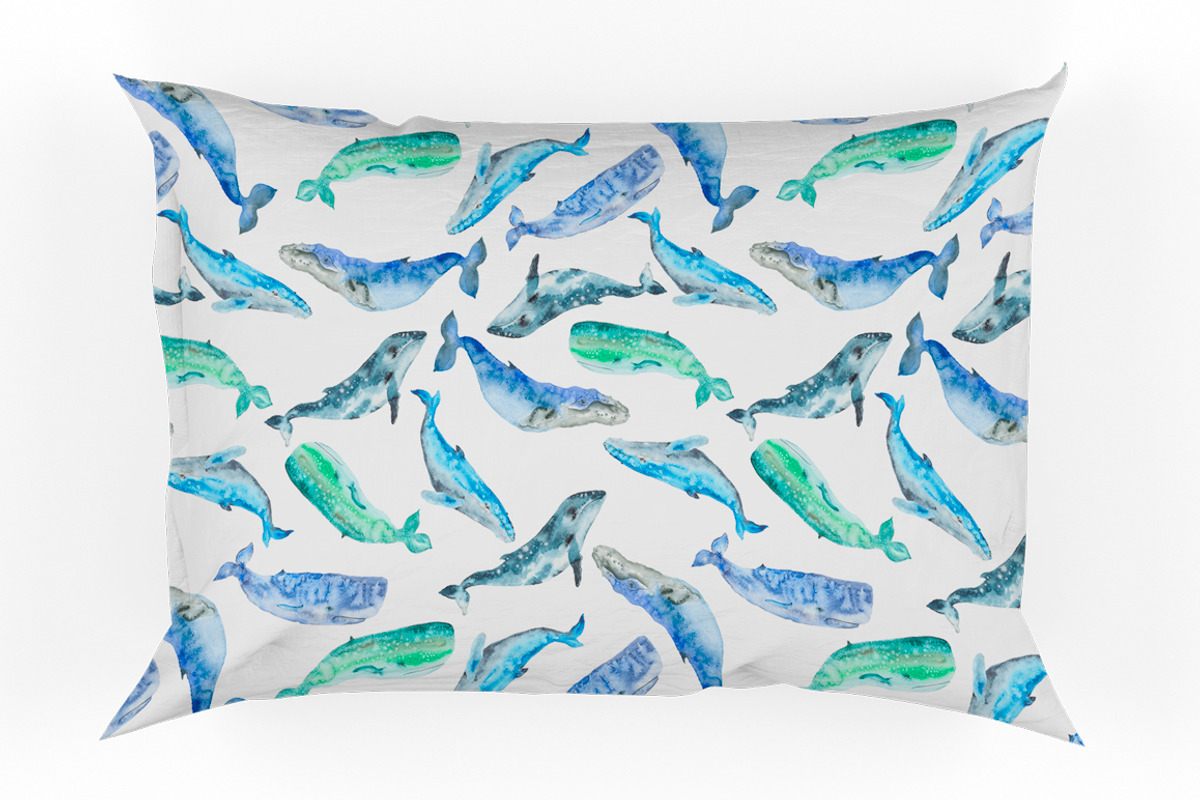 Whale watercolor big set, an Animal Illustration by IvanFet (Photo 13 of 14)