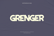 Grenger - Modern Brush Typeface, a Script Font by garismantra (Thumbnail 1 of 5)