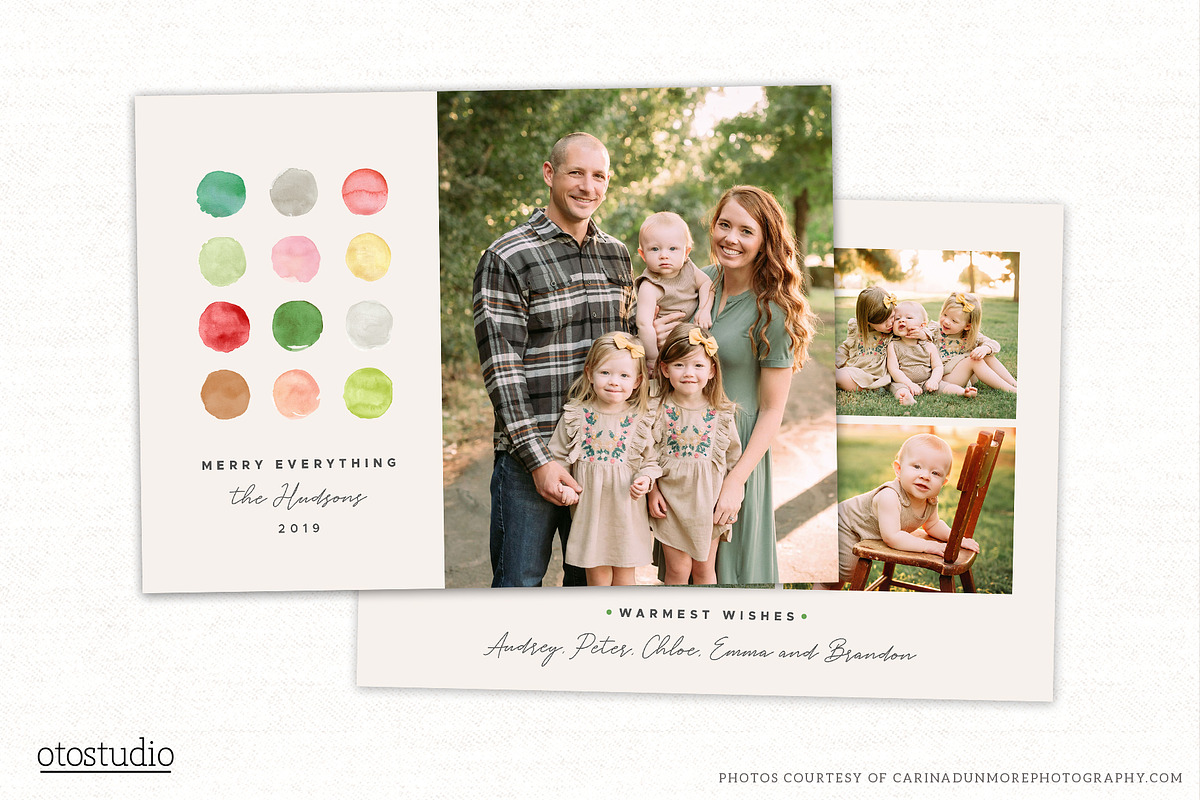 Christmas Card Template CC313, a Card Template by OtoStudio (Photo 1 of 2)