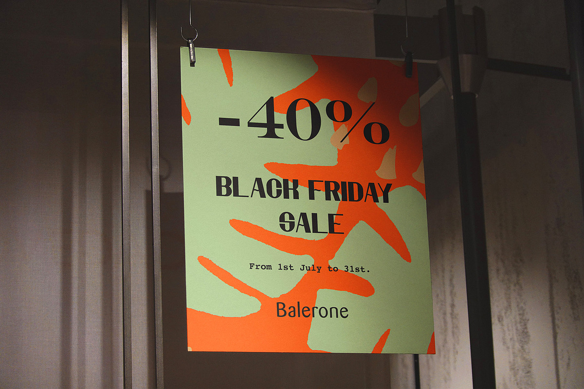 Hanging Flyer Sale Store Mockup, an Advertising Mockup by Asylab (Photo 2 of 5)