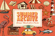 Summer Archive Font Collection, a Script Font by Letterhend Studio (Thumbnail 5 of 14)