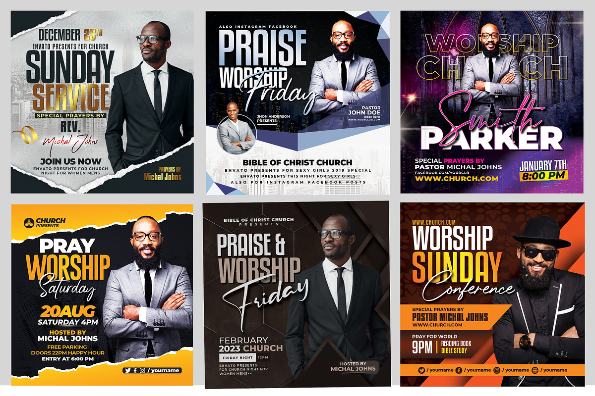 New-200 Church Flyers Bundle, a Flyer Template by AfzaalGraphics (Photo 13 of 41)