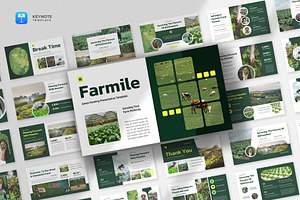 Farming Agriculture Keynote Template, a Presentation Template by fluffstudio