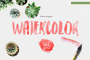 Watercolor Opentype-SVG Font, a Script Font by Ryn Pojas (Thumbnail 1 of 8)