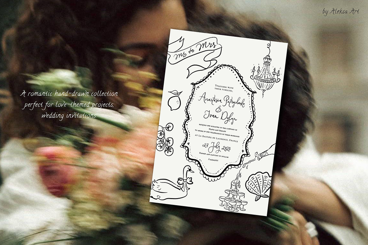 Hand-Drawn Love Doodles, an Object Graphic by AleksaArt (Photo 8 of 15)