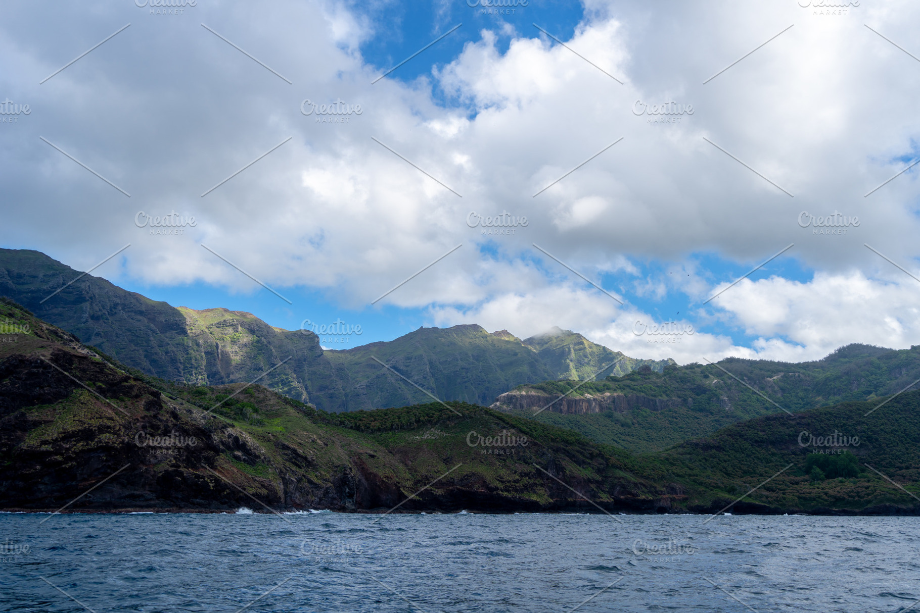 Cliffs along the coast between Taiohae and Hakaui, Nuku Hiva, Fr, a Nature Photo by GoodGoods