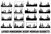 Wild Desert Cactus Scene Set, an Illustration by Creativeshirt (Thumbnail 1 of 15)