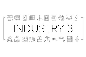 industry 3.0 cybernetics sensors, an Illustration by pikepicture