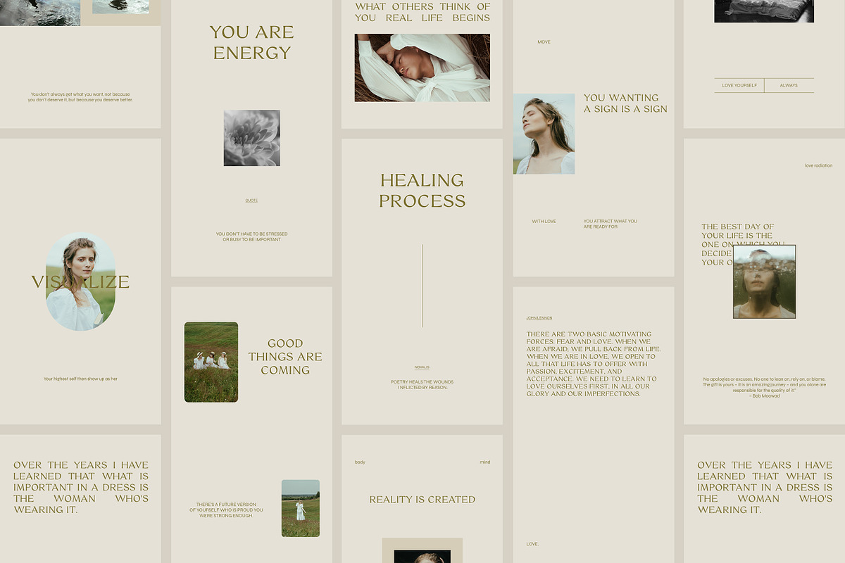 CANVA PS Instagram Templates Posts, a Social Media Template by Love Radiation Studio (Photo 12 of 16)