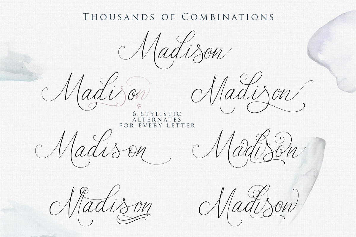 Glorifica Wedding Font preview 7