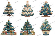 Christmas Tree Clipart, an Illustration by DreamArtGraphic (Thumbnail 3 of 5)