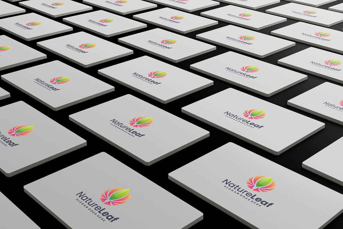 Modern Gradient Nature Leaf Logo, a Branding & Logo Template by Artnivora.Std (Photo 4 of 4)