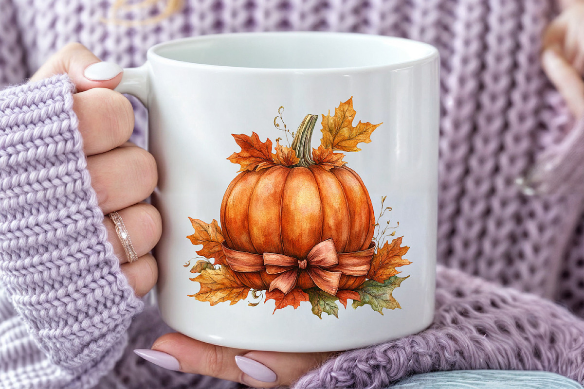 Watercolor Autumn Decorations Clipar, an Illustration by Pixels.Craft (Photo 4 of 7)