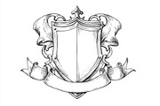 Hand-Drawn Heraldic Shield and Ribbo, a Graphic by BIPLOB EXPERT (Thumbnail 2 of 8)