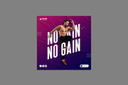 Fitness & Sports Social Media Post, a Social Media Template by Saman Osama (Thumbnail 1 of 2)