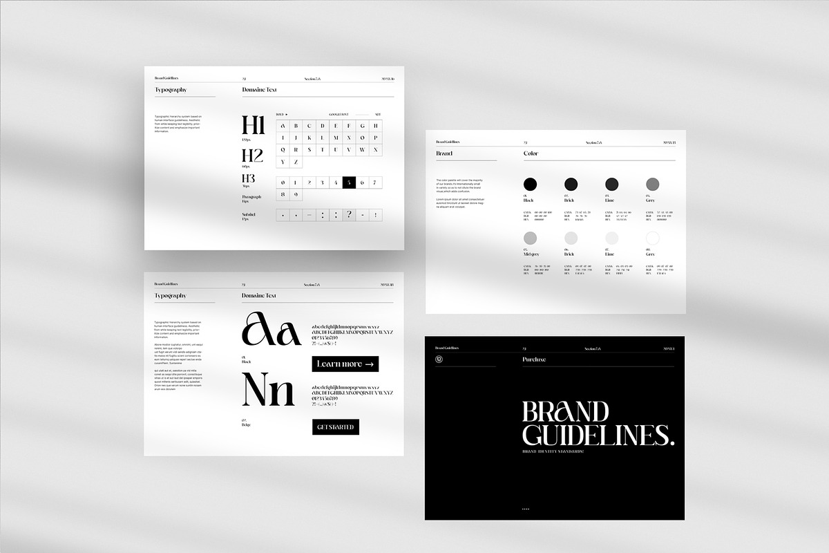 Pure Luxe-Style Guidelines, a Brochure Template by S A N D Y (Photo 5 of 11)