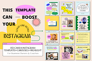 Pink Retro Coaching Insta Template, a Social Media Template by Guavamelo Studio (Thumbnail 1 of 15)