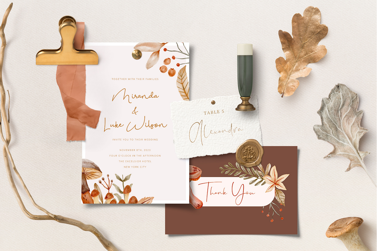 Hand Drawn Autumn Floral and Food, an Animal Illustration by Kartika Prints (Photo 3 of 13)