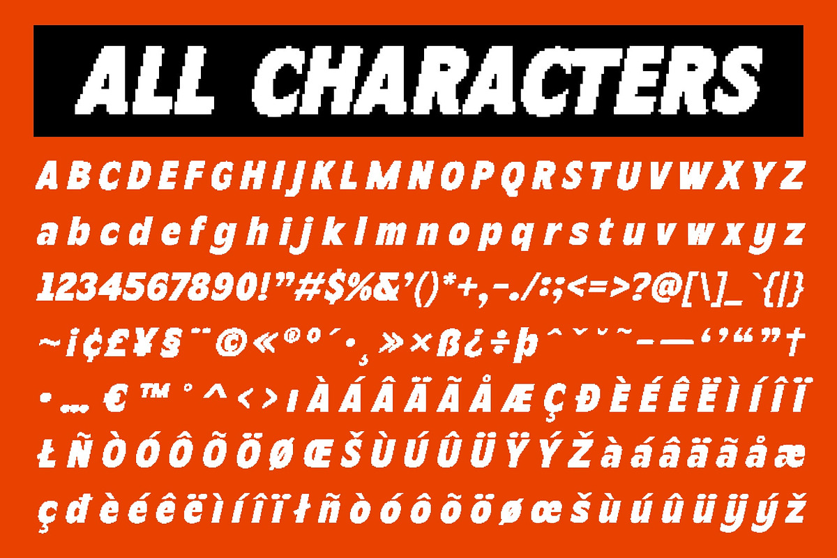 Becham Pixel, a Sans Serif Font by Craft Supply Co. (Photo 8 of 8)
