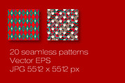20 Christmas plaid patterns + Bonus, a Pattern Graphic by tkdesign (Thumbnail 5 of 6)