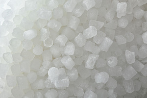 White background with a pile of small ice cubes top, a Food & Drink Photo by Davizro's Market