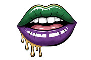 Mardi Gras Lips Png, Cute Mardi Gras, an Illustration by Designking (Thumbnail 5 of 6)