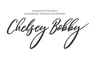 Chelsey Bobby, a Script Font by Gatype (Thumbnail 1 of 6)
