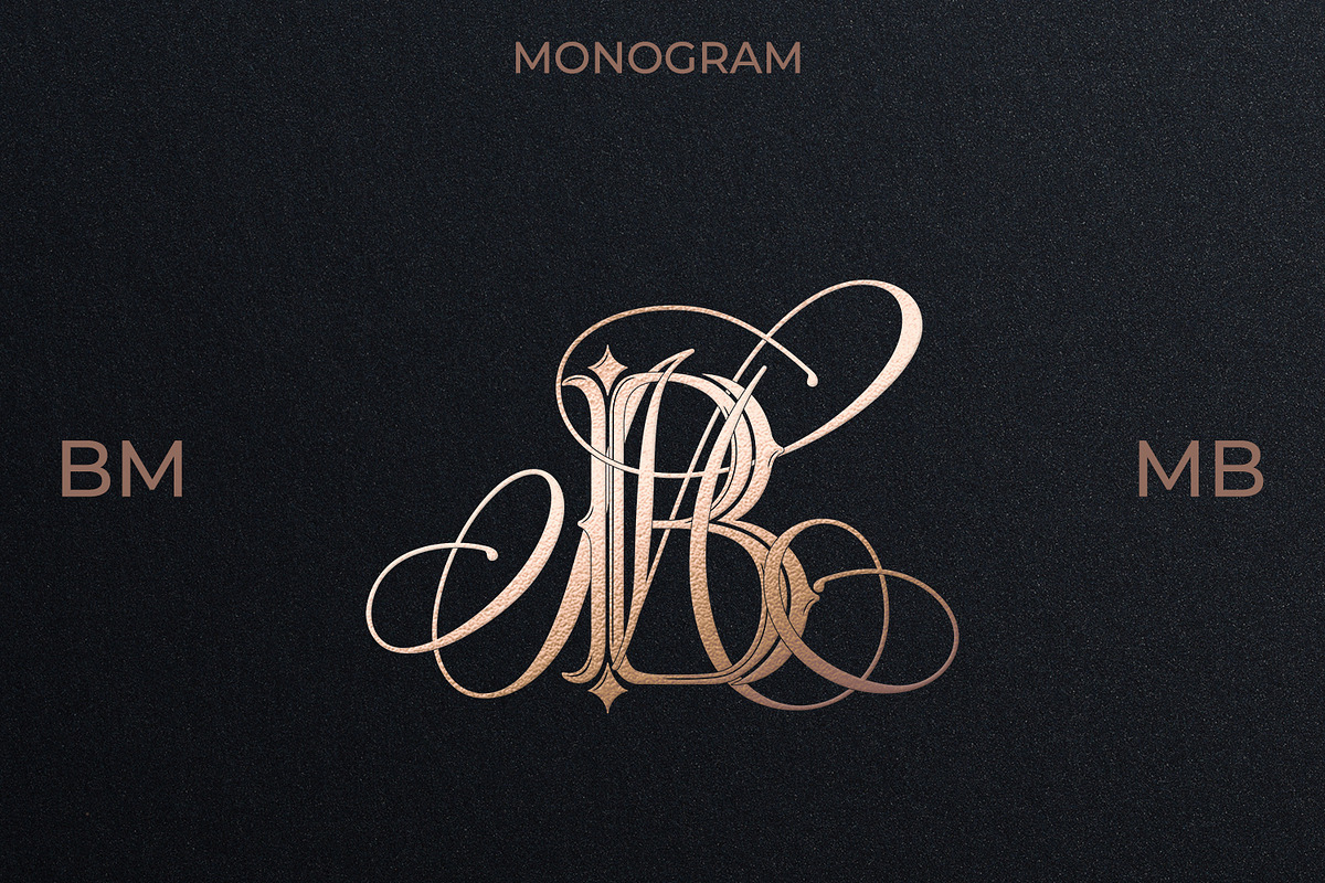 MB BM Wedding Monogram Logo, a Branding & Logo Template by LogoAV (Photo 1 of 6)