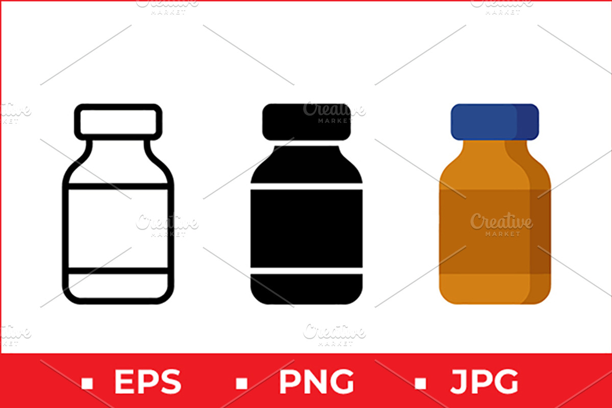 Vial Vector Icons, a Solid Icon by Artonix (Photo 1 of 2)