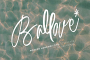 Ballove - Modern Handwritting Love, a Script Font by delipensil (Thumbnail 1 of 9)