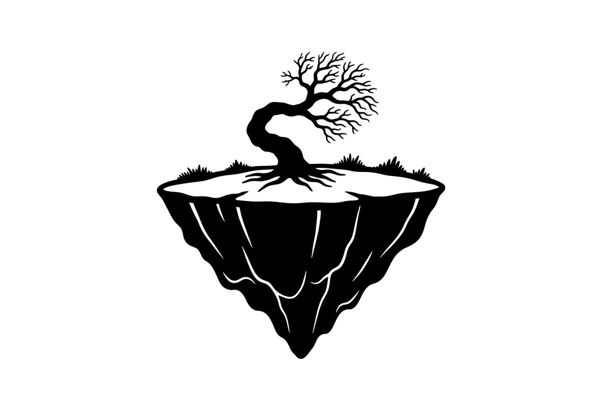 50 Floating Island Bonsai Vector Bun, an Illustration by Designs_River (Photo 6 of 51)