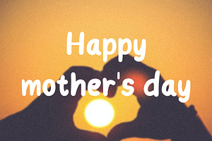 Happy Mother's Day Font