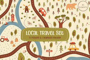 Local Travel Set, an Object Graphic by Zim Varezhkin