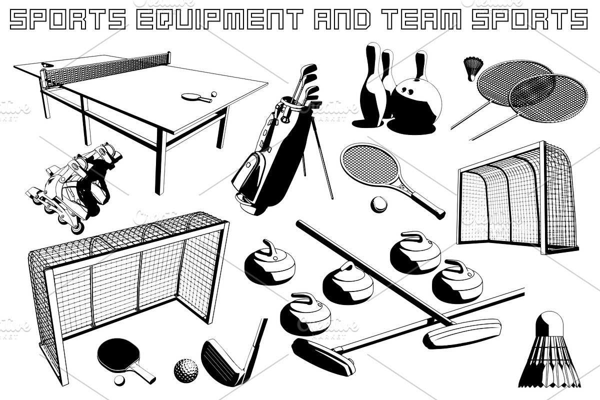 Entertainment and Sports Equipment, a Sport Illustration by Blacklight (Photo 2 of 8)