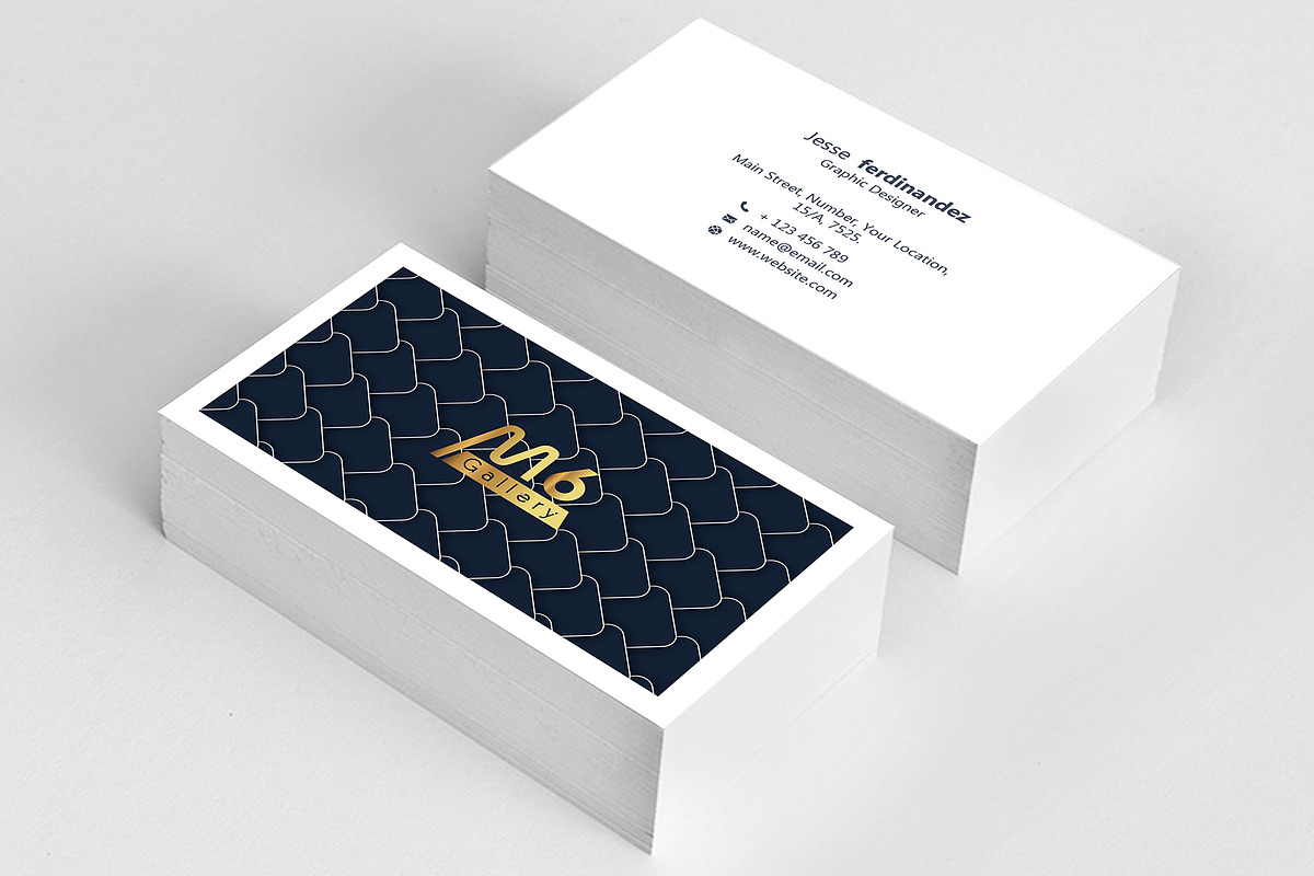 Abstract Business Card Template - 55, a Business Card Template by M6 Gallery (Photo 3 of 3)